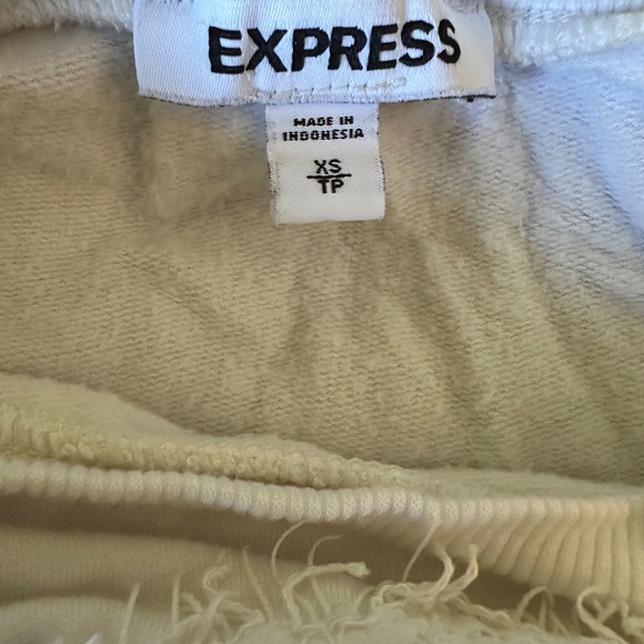 **EXPRESS* White x Lace Long Sleeve Top Size XS - Picture 6 of 7